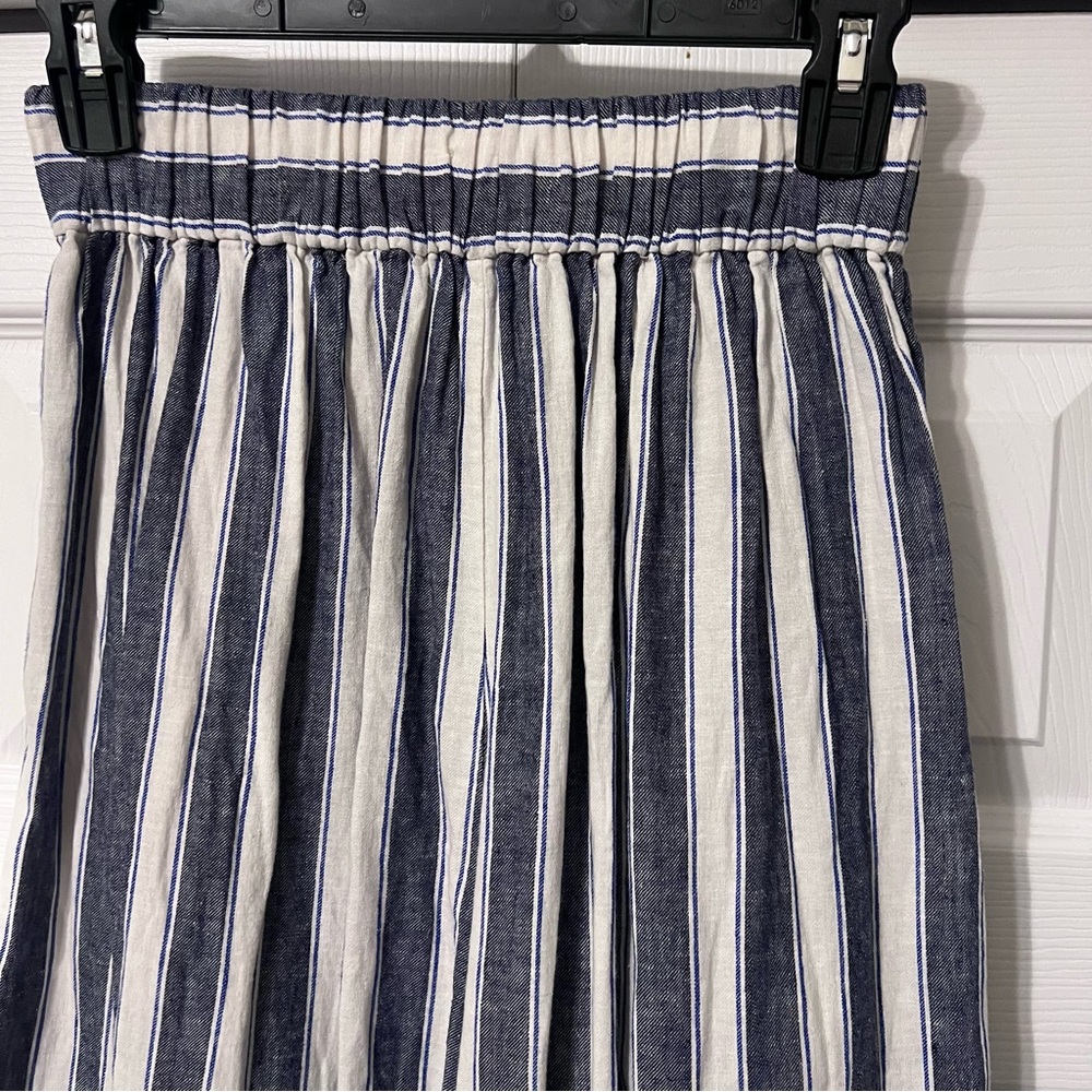 Madewell Huston Linen Wide Leg Pull On Crop Pants Size XXS - Picture 6 of 11